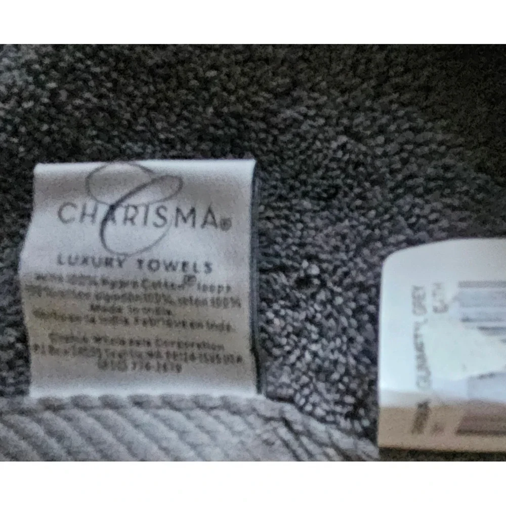 CHARISMA Luxury Bath Towel Gunmetal Gray 30 x 58
